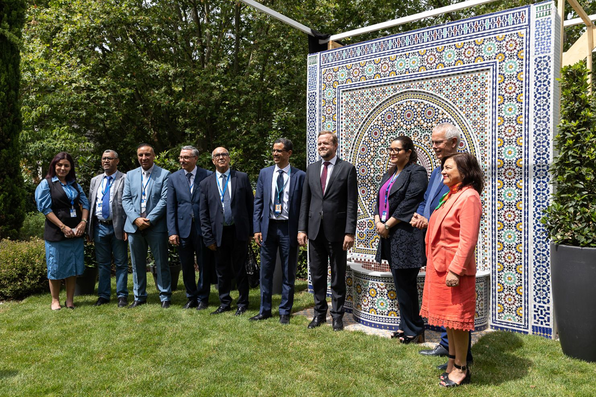المغرب يهدي نافورة من الفسيفساء لمجلس اوروبا