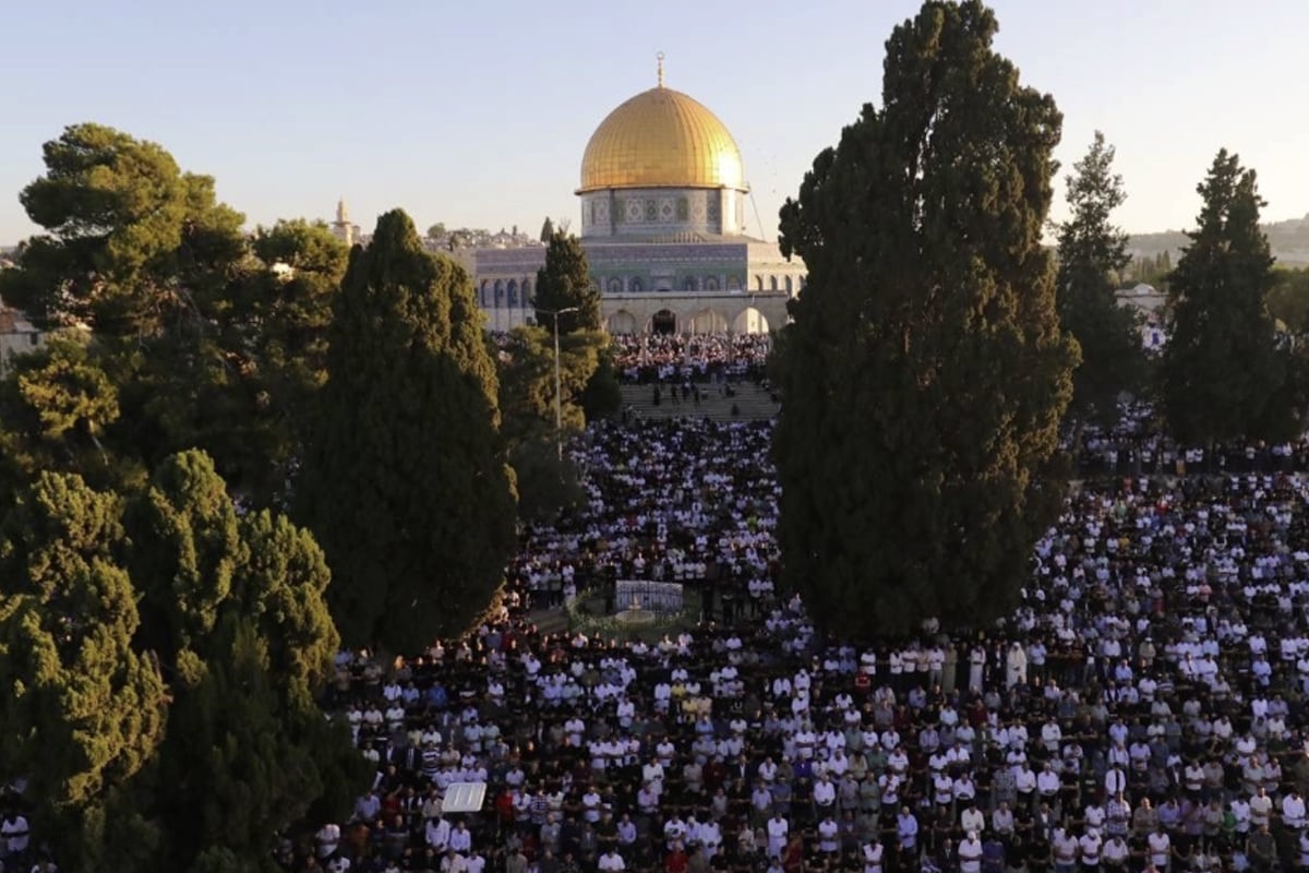 المسجد الأقصى: أزيد من 100 ألف فلسطيني يؤدون صلاة عيد الأضحى