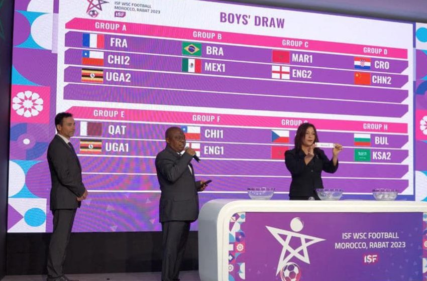  قرعة نهائيات بطولة العالم المدرسية لكرة القدم المغرب 2023