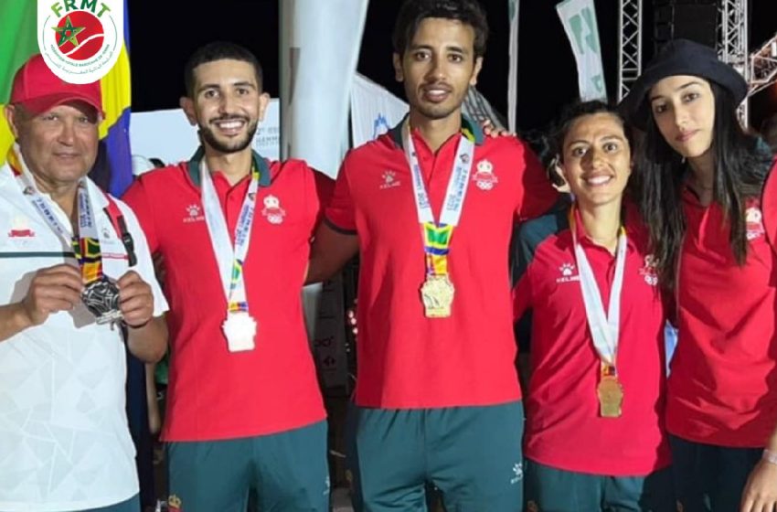 المغرب يتوج بالميدالية الذهبية للألعاب الإفريقية لكرة المضرب الشاطئية