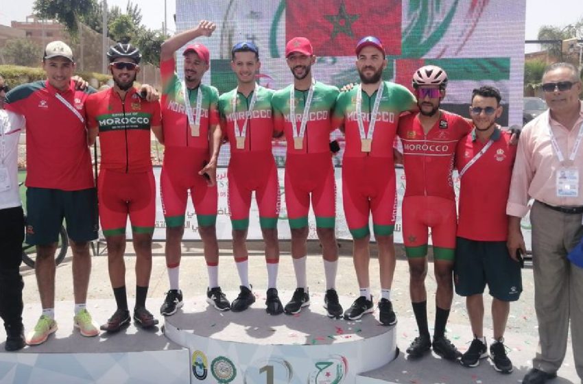  الألعاب الرياضية العربية الجزائر 2023: المنتخب المغربي للدراجات يتوج بالذهب