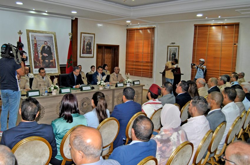 تنصيب رجال السلطة الجدد المعينين بعمالة مقاطعة عين الشق بالدار البيضاء