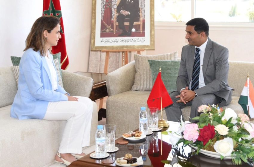  السيدة مزور تتباحث تعزيز التعاون في مجال التكنولوجيا والانتقال الرقمي مع سفير الهند بالمغرب