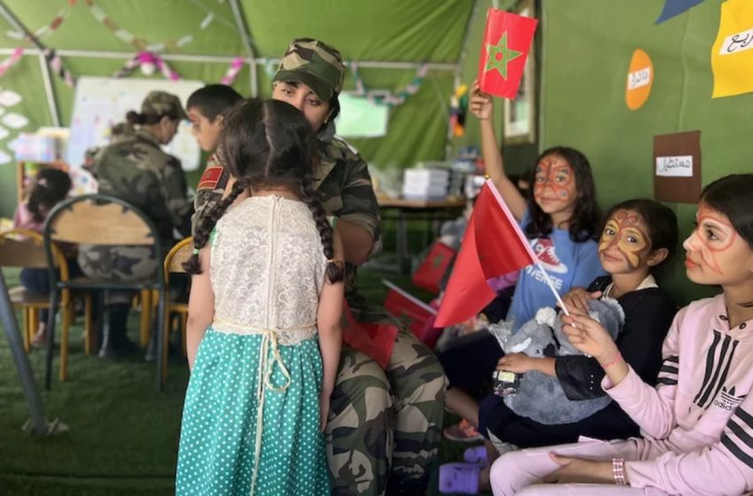 القوات المسلحة الملكية ترسم البسمة على وجوه الأطفال بجماعة تافنڭولت
