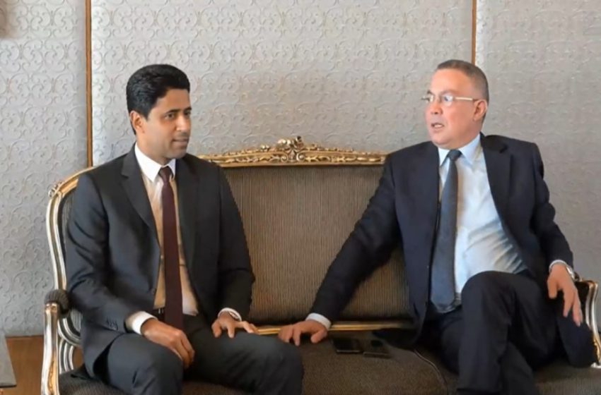  ناصر الخليفي يلتقي فوزي لقجع في زيارة تضامنية إلى المغرب