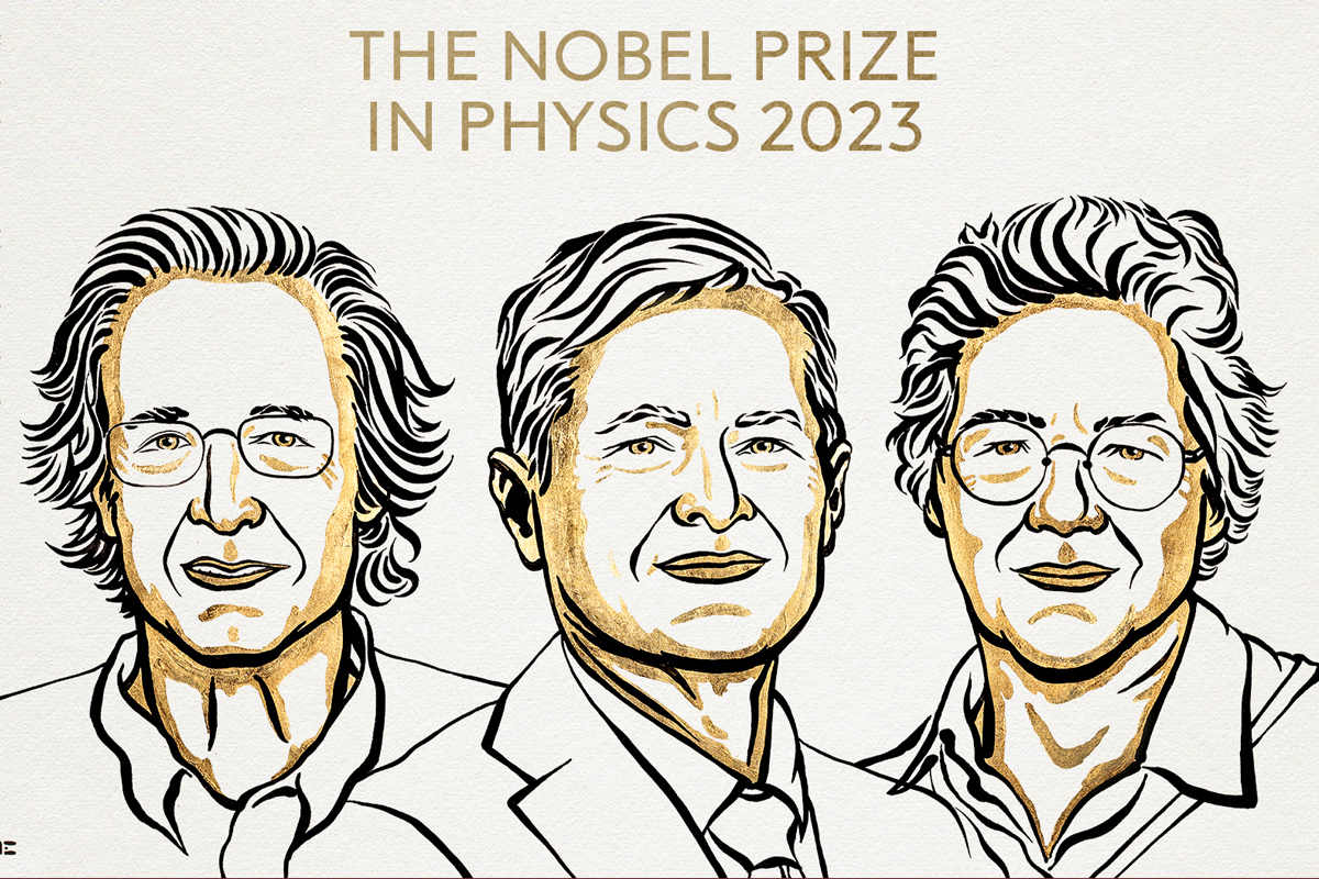 جائزة نوبل للفيزياء 2023 تذهب لثلاثة باحثين