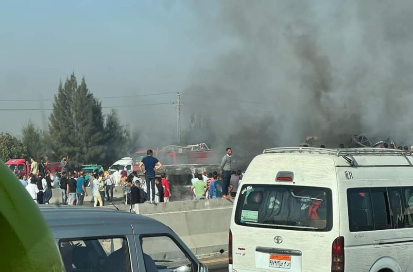  مصر:مصرع 32 شخصا في حادثة سير شمالي القاهرة