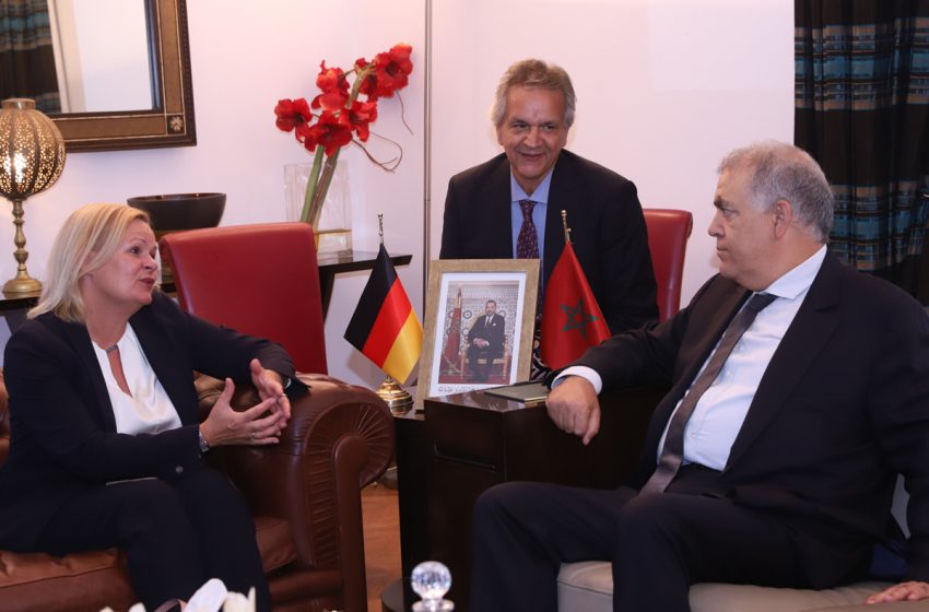  وزيرة الداخلية الألمانية: المغرب فاعل سياسي رئيسي في المنطقة وشريك مميز للاتحاد الأوروبي