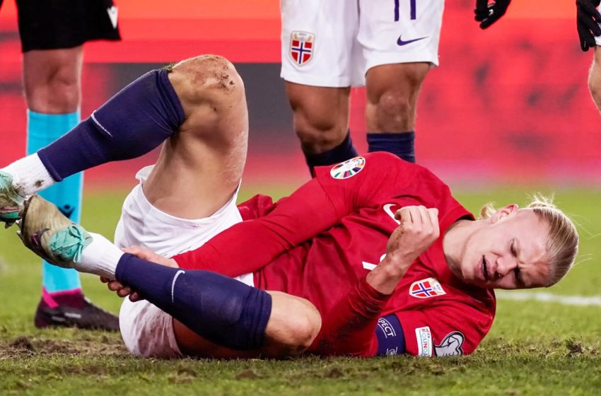 إصابة النرويجي هالاند قبل مواجهة منتخب بلاده أمام اسكتلندا