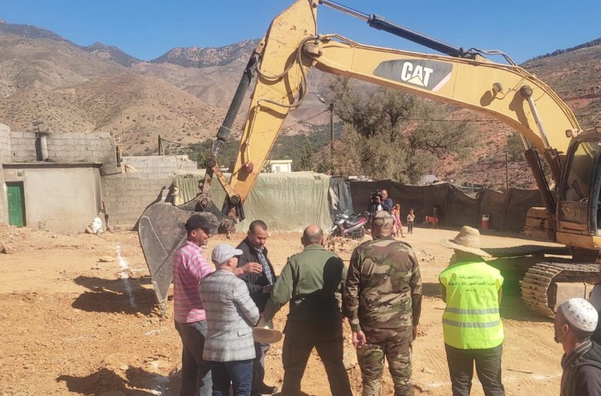  إقليم تارودانت: عمل دؤوب لتيسير عملية الشروع في إعادة بناء المنازل المتضررة من الزلزال