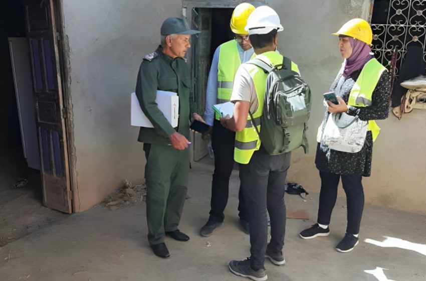 إقليم الحوز: استمرار عملية معاينة المساكن المتضررة من الزلزال