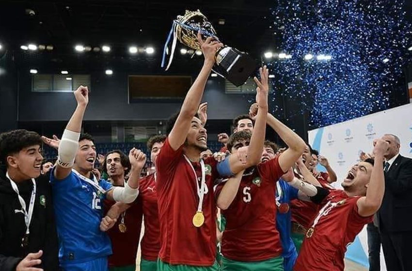 المنتخب الوطني لأقل من 19 سنة لكرة القدم داخل القاعة يتوج بلقب دوري حيضر ألييف بأذربيدجان