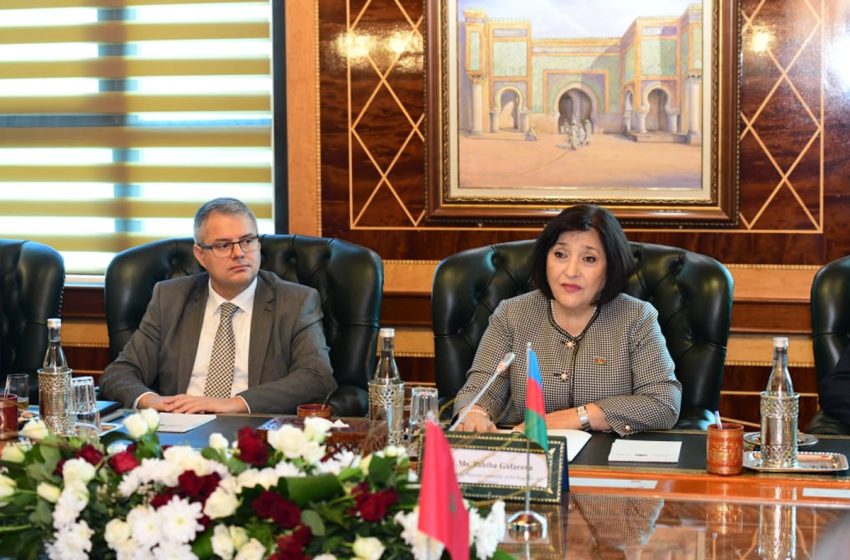 رئيسة الجمعية الوطنية لأذربيجان تجدد التأكيد على دعم بلادها الدائم والثابت لسيادة المغرب على أقاليمه الجنوبية