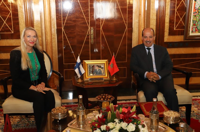 رئيس مجلس المستشارين يتباحث مع سفيرة فنلندا بالمغرب
