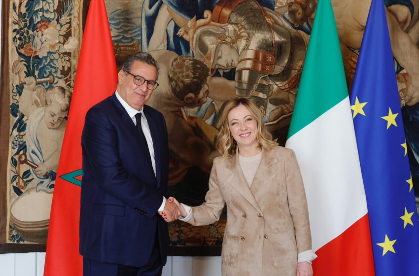  عزيز أخنوش يتباحث بروما مع رئيسة الوزراء الإيطالية
