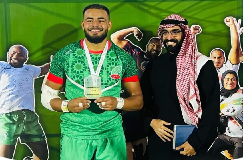 المغربي طارق نسيم أفضل لاعب في البطولة العربية لسباعيات الركبي السعودية 2024