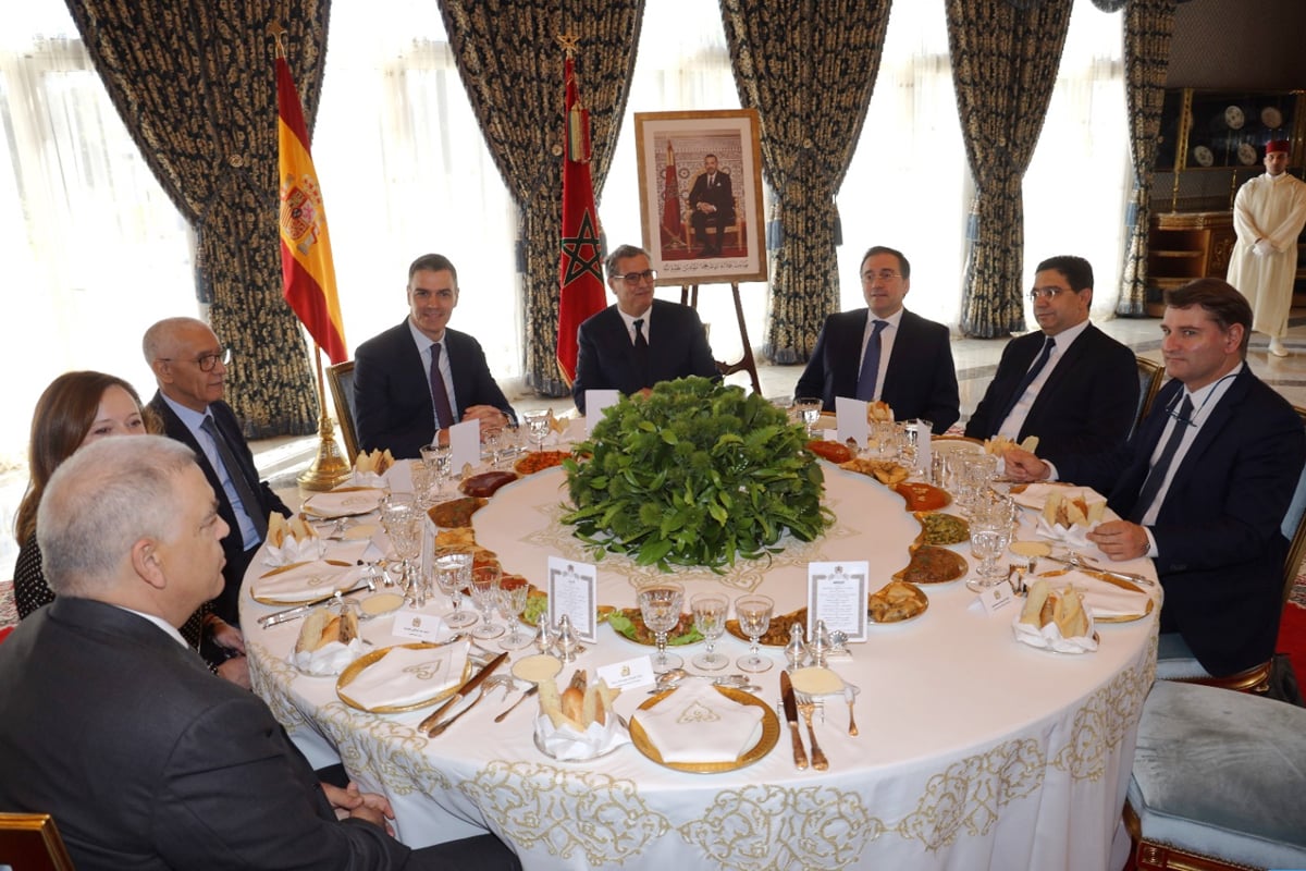 جلالة الملك يقيم مأدبة غداء على شرف رئيس الحكومة الإسبانية