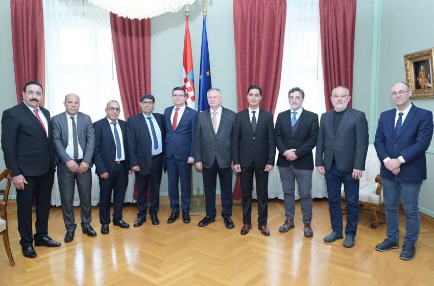 وفد لمجموعة الصداقة البرلمانية المغربية-الكرواتية يقوم بزيارة لزغرب