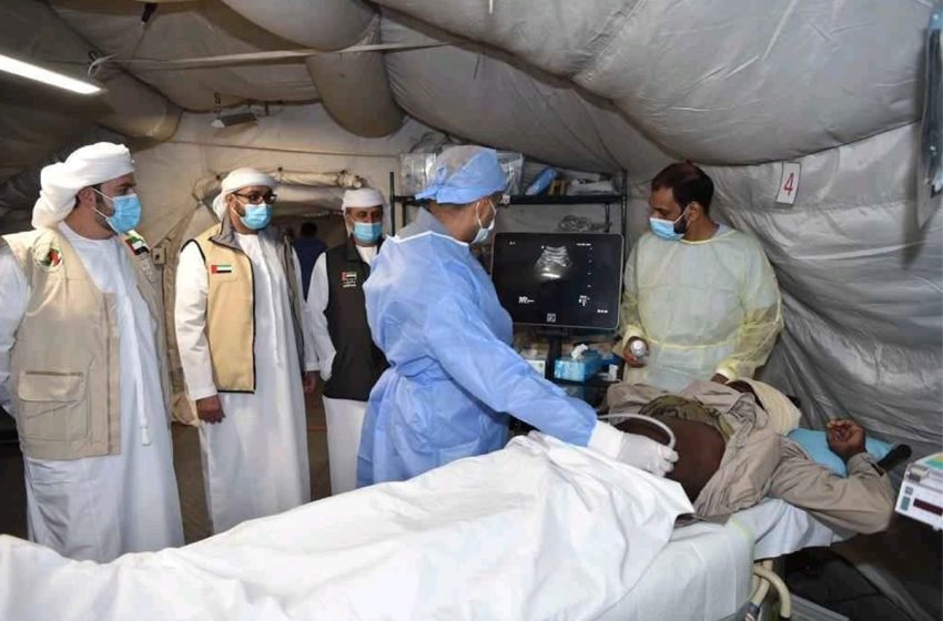  الامارات العربية تقيم مستشفى ميدانيا في تشاد لدعم اللاجئين السودانيين