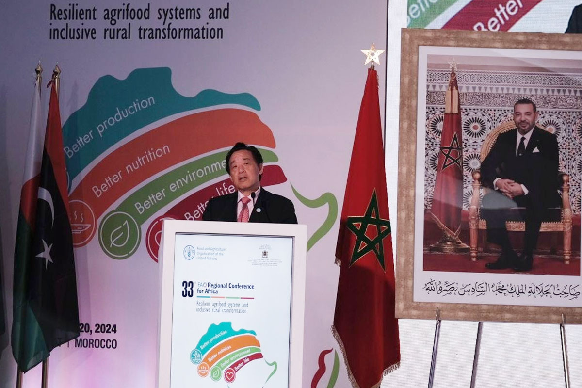 المدير العام للفاو: المغرب نموذج إقليمي في مجال تحويل النظم الغذائية والزراعية