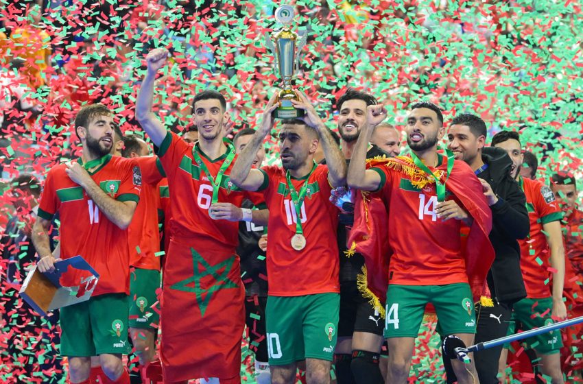  المنتخب المغربي للفوتسال يحتل المركز الثامن عالميا