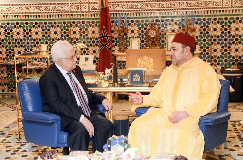 برقية تهنئة إلى جلالة الملك محمد السادس من رئيس دولة فلسطين بمناسبة عيد الفطر السعيد