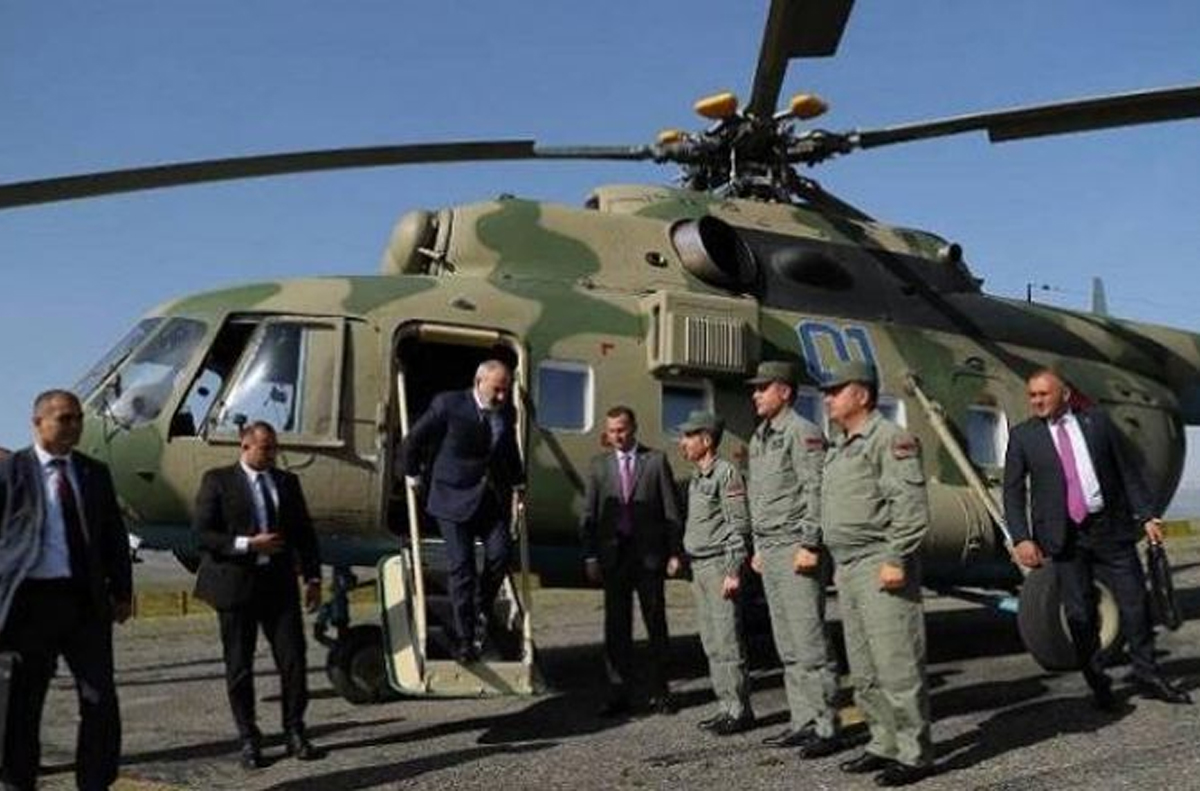 هبوط اضطراري لمروحية تقل رئيس الوزراء الأرميني