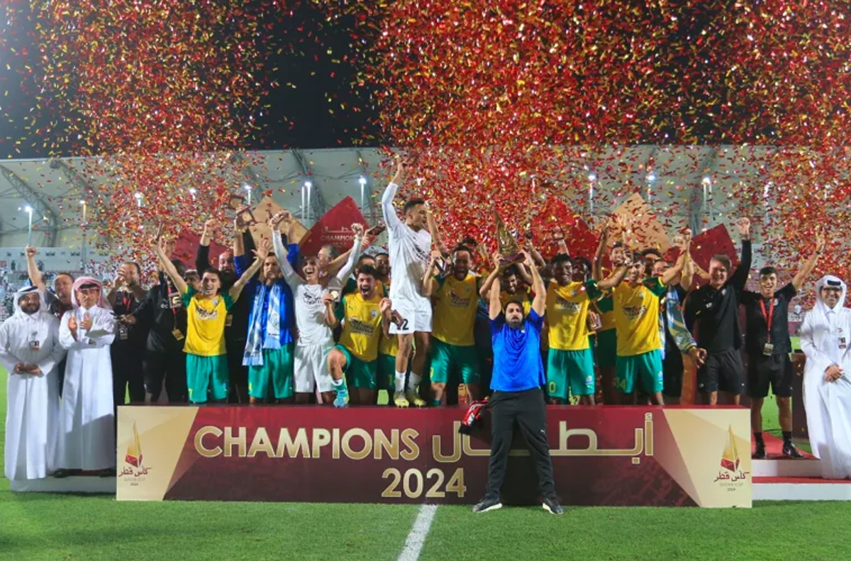 تتويج الوكرة بطلا لكأس قطر لكرة القدم للمرة الأولى في تاريخه
