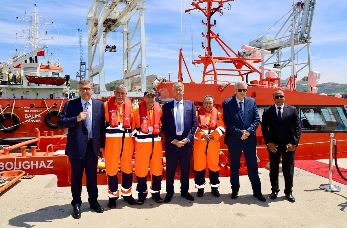 ميناء طنجة المتوسط: تشغيل زورق إنقاذ جديد يحمل اسم البوغاز