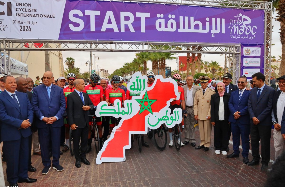 عادل العرباوي يفوز بالمرحلة الأولى من طواف المغرب للدراجات 2024