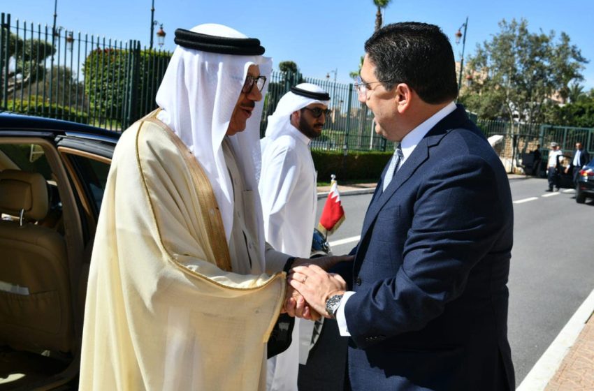  ناصر بوريطة يستقبل وزير خارجية مملكة البحرين