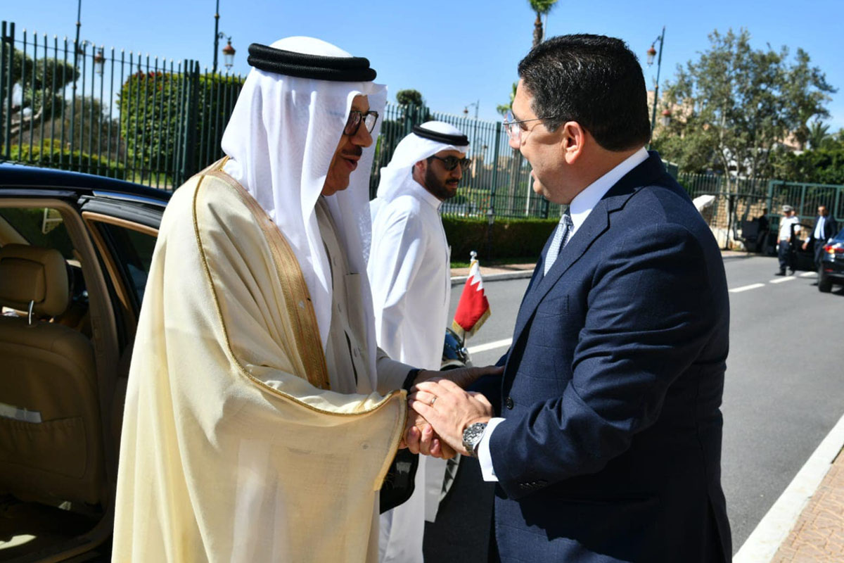 ناصر بوريطة يستقبل وزير خارجية مملكة البحرين