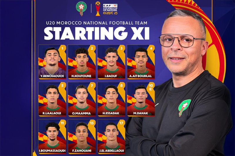 نهائي CAF U-20 : تشكيلة المنتخب الوطني أمام منتخب جنوب إفريقيا