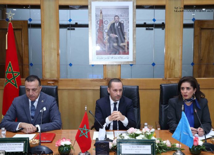 وزير الصحة والحماية الاجتماعية يتباحث مع المديرة الإقليمية لمنظمة الصحة العالمية لشرق المتوسط