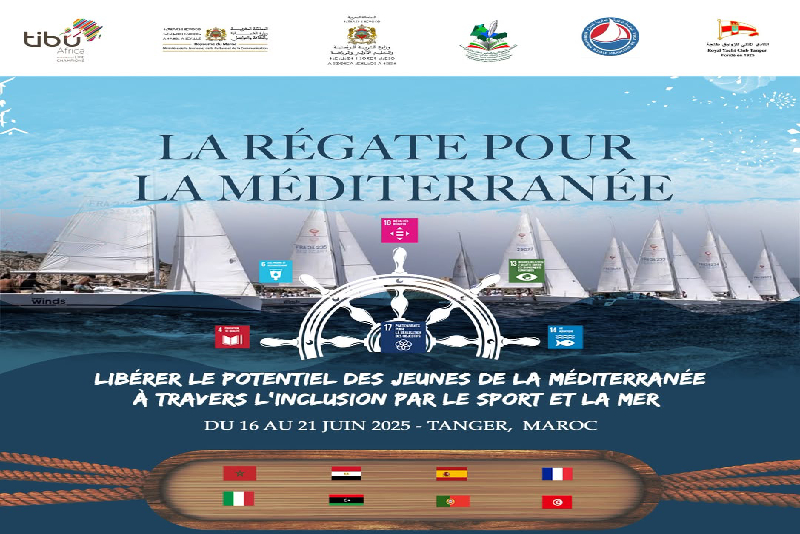 طنجة تحتضن “Régate4Med”، برنامج “تيبو أفريقيا” ذي تأثير إيجابي يجمع شباب البحر الأبيض المتوسط