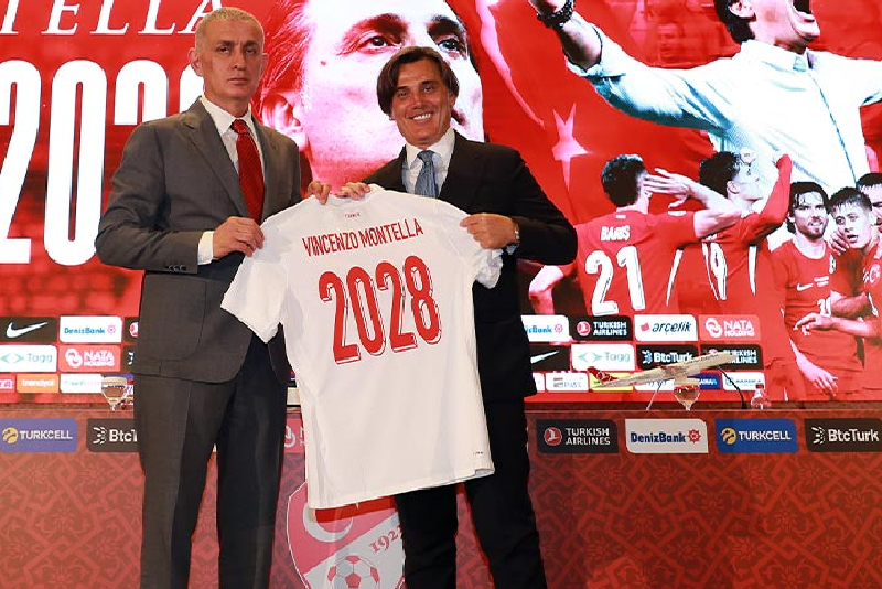 تمديد عقد مدرب المنتخب التركي فينتشينزو مونتيلا حتى نهاية بطولة أمم أوروبا 2028