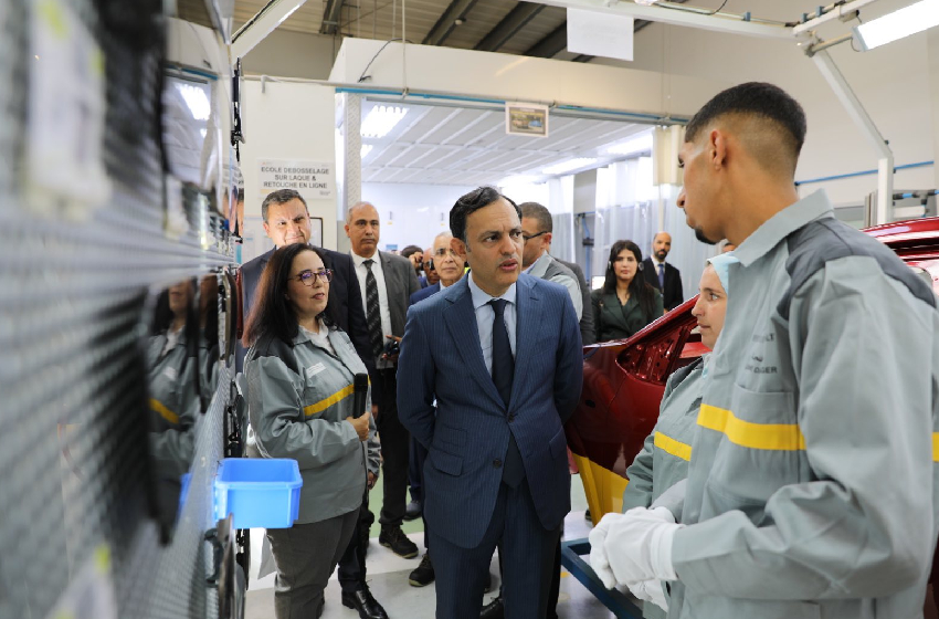 الدخول التكويني 2025-2026: السيد السكوري يزور معهد التكوين في مهن صناعة السيارات طنجة المتوسط