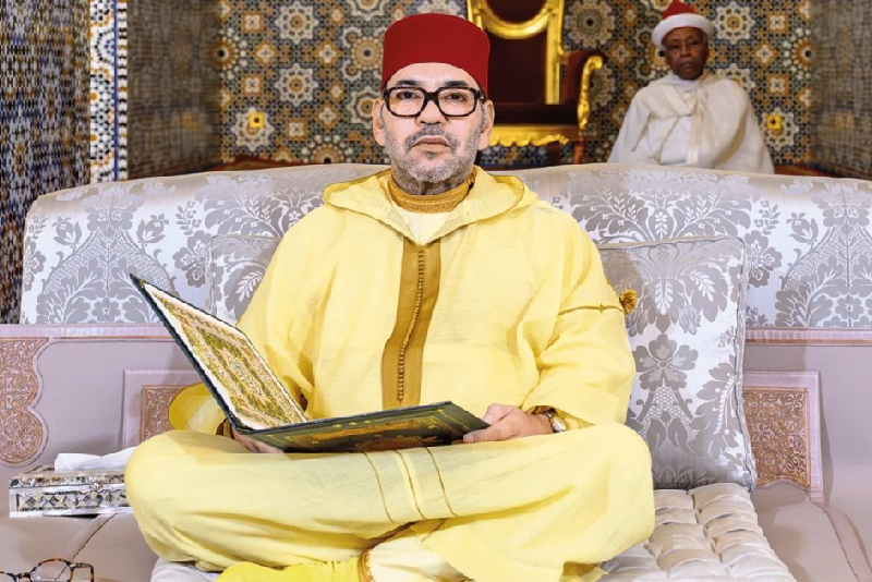 أمير المؤمنين يترأس بمسجد حسان بالرباط حفلا دينيا إحياء لليلة المولد النبوي الشريف