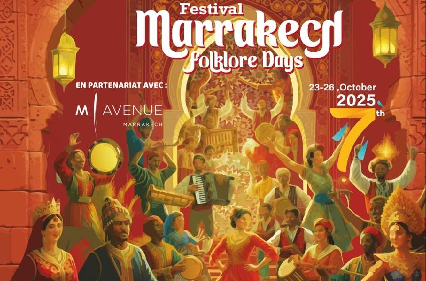 السابعة لمهرجان مراكش الدولي للفلكلور ما بين 23 و26 أكتوبر الجاري