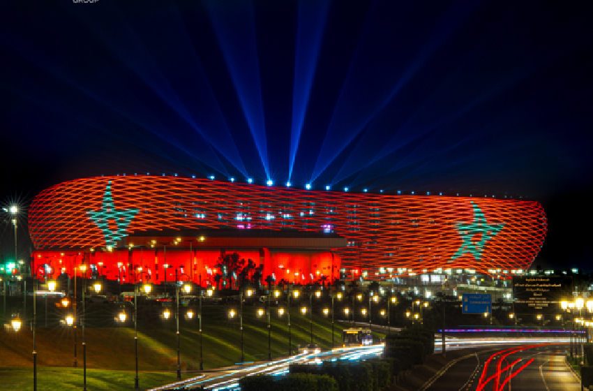 لام ألف توقع البصمة الضوئية لملعب الأمير مولاي عبد الله