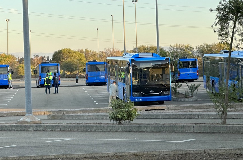 إعطاء الانطلاقة الرسمية لخدمة أسطول النقل الحضري الجديد