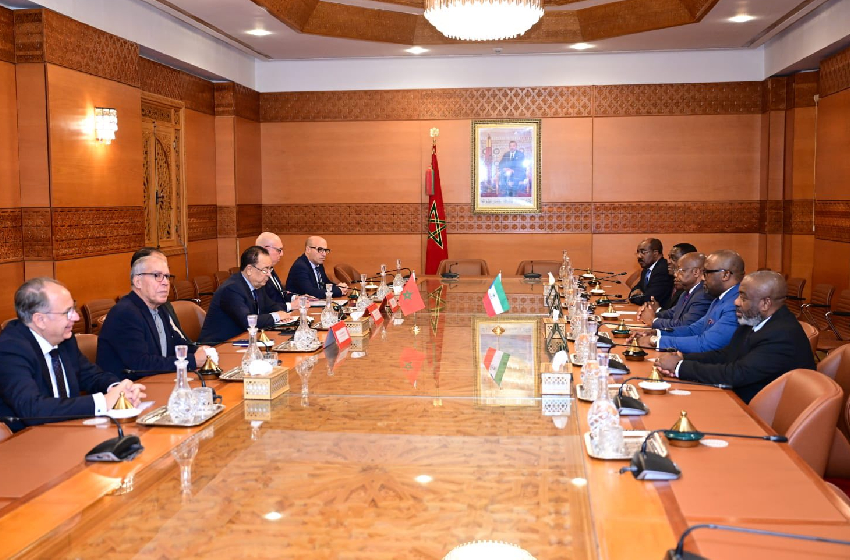 المستشارين. السيد حداد يتباحث مع رئيس المجلس الوطني للتنمية الاقتصادية والاجتماعية بغينيا الاستوائية 1