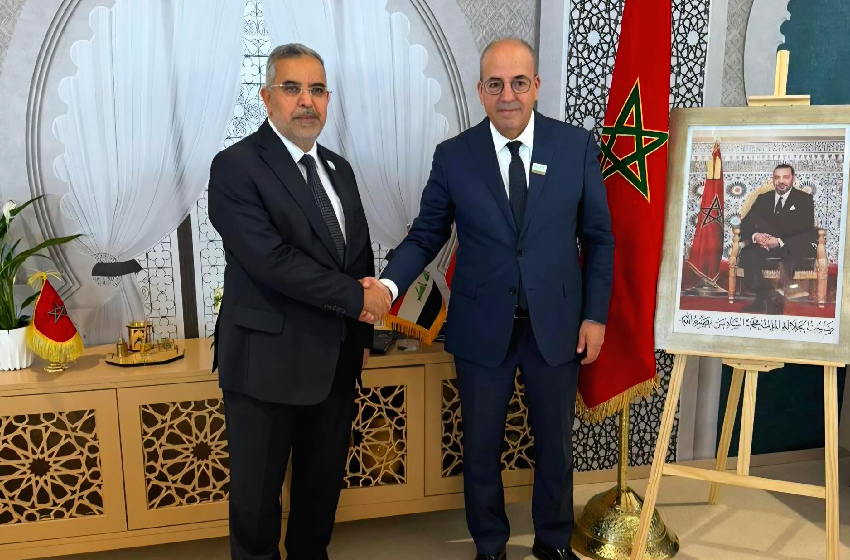 الأخضر الدولي ببرلين. السيد البواري يجري مباحثات مع نظيره العراقي