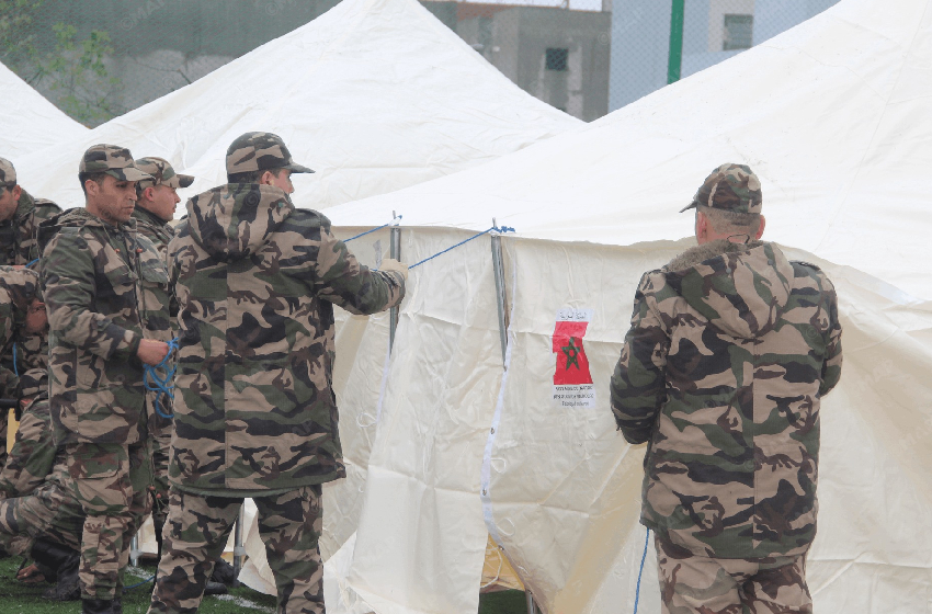  القصر الكبير .. القوات المسلحة الملكية والسلطات المدنية، تعبئة مشتركة للحد من مخاطر الفيضانات