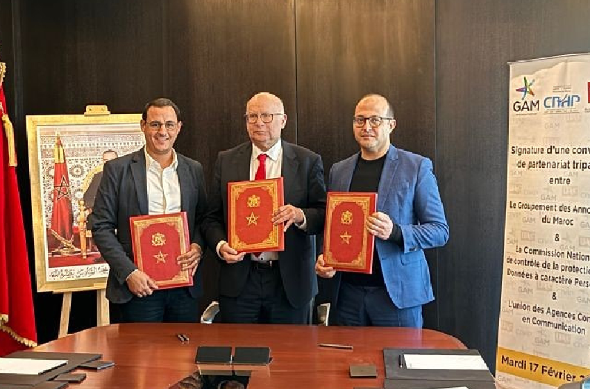 Programme DATA TIKA La CNDP signe une convention tripartite avec le GAM et lUACC