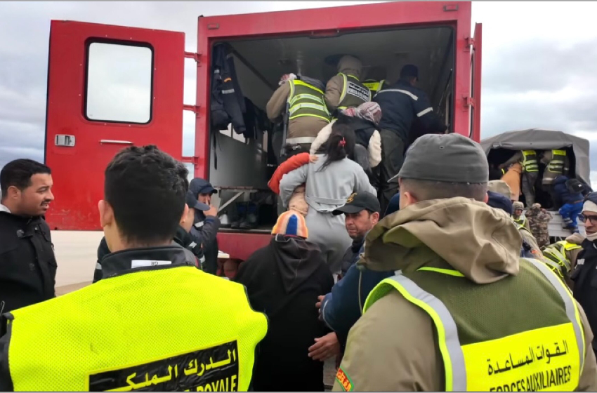  سيدي سليمان/فيضانات.. جهود حثيثة لإجلاء ساكنة دوار السوالم